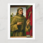 St. Francis of Assissi, c.1490 (tempera op panel) Briefkaart (Voorkant)