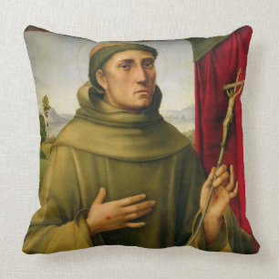 St. Francis of Assissi, c.1490 (tempera op panel) Kussen