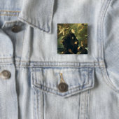 St Francis of Paola, 1416-1507) Vierkante Button 5,1 Cm (In situ)