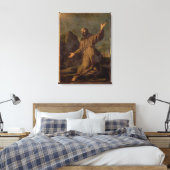 St. Francis Ontvangt de Stigmata Canvas Afdruk (Insitu (Slaapkamer))