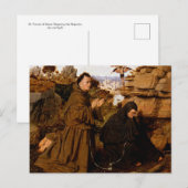 St. Francis Ontvangt de Stigmata door Jan van Eyck Briefkaart (Voorkant / Achterkant)