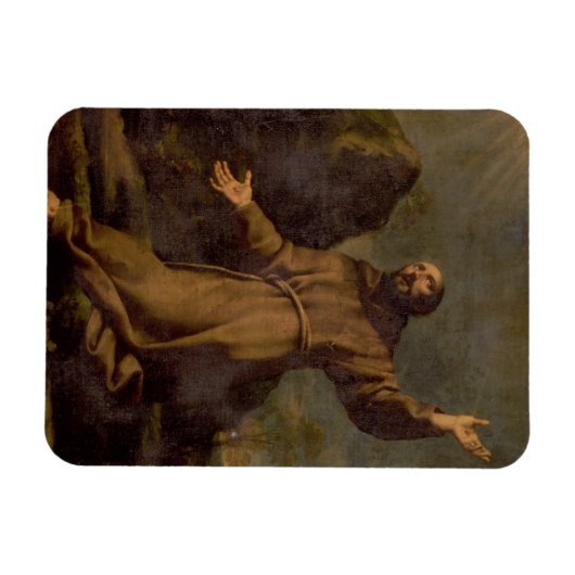 St. Francis Ontvangt de Stigmata Magneet (Horizontaal)