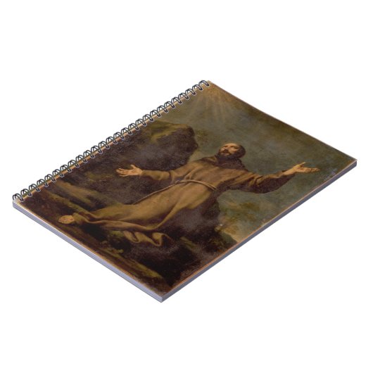 St. Francis Ontvangt de Stigmata Notitieboek (Linkerzijde)
