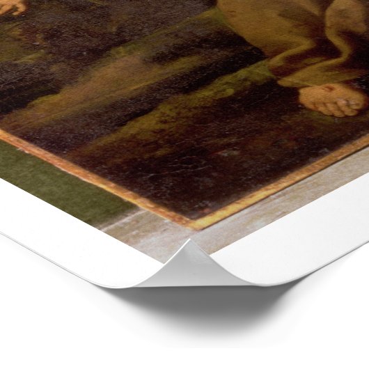 St. Francis Ontvangt de Stigmata Poster (Hoek)