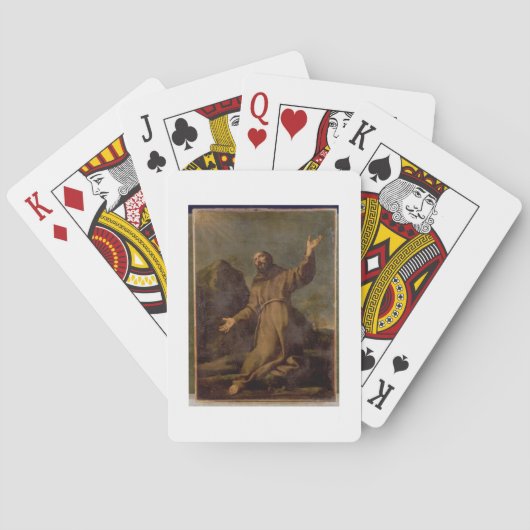 St. Francis Ontvangt de Stigmata Speelkaarten (Achterkant)