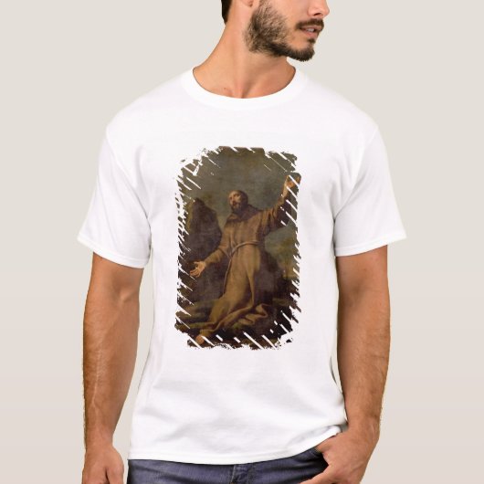 St. Francis Ontvangt de Stigmata T-shirt (Voorkant)