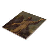St. Francis Ontvangt de Stigmata Tegeltje (Zijkant)