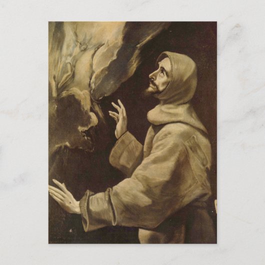 St. Francis ontvangt de Stigmata van El Greco Pos Briefkaart (Voorkant)