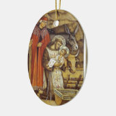St Francis op de Nativiteitsstraat, mok sleutelket Keramisch Ornament (Links)