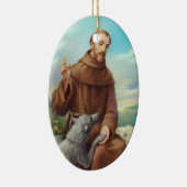 St. Francis Ornament w. gebed (Rechts)
