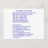 St Francis Prayer Briefkaart (Voorkant)