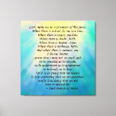 St. Francis' Prayer Canvas print (Voorkant)