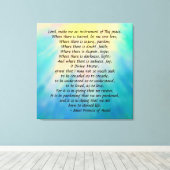 St. Francis' Prayer Canvas print (Insitu (Houten vloer))