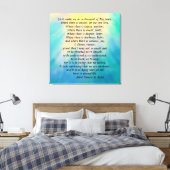 St. Francis' Prayer Canvas print (Insitu (Slaapkamer))