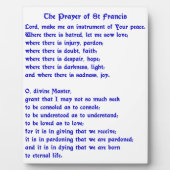 St Francis Prayer Fotoplaat (Voorkant)