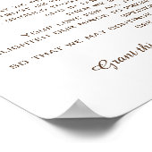 St. Francis Prayer voor huisdieren Poster (Hoek)