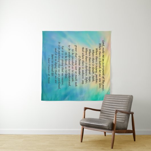 St. Francis' Prayer Wandkleed (In Situ (horizontaal))