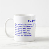 St Francis Prayer Wraparound Koffiemok (Links)