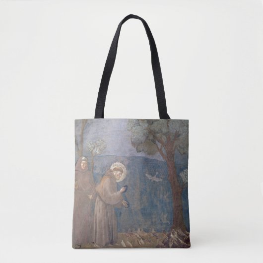 St. Francis Preaching to the Birds, 1297-1999 Tote Bag (Voorkant)
