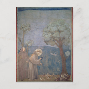 St. Francis Preaching to the Birds, 1297-99 Briefkaart