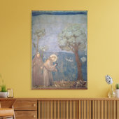 St. Francis Preaching to the Birds, 1297-99 Canvas Afdruk (Insitu (Woonkamer))