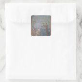 St. Francis Preaching to the Birds, 1297-99 Vierkante Sticker (Tas)