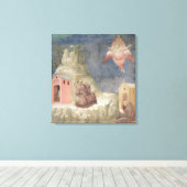 St. Francis Receiving the Stigmata, 1297-99 Canvas Afdruk (Insitu (Houten vloer))