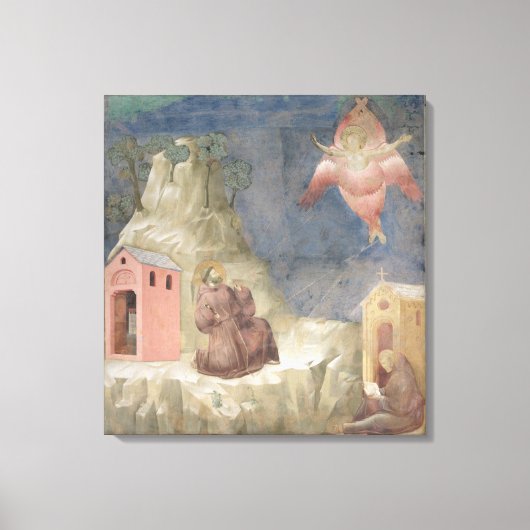 St. Francis Receiving the Stigmata, 1297-99 Canvas Afdruk (Voorkant)