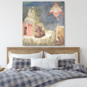 St. Francis Receiving the Stigmata, 1297-99 Canvas Afdruk (Insitu (Slaapkamer))