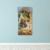 St. Francis Receiving the Stigmata, c.1295-1300 Canvas Afdruk (Insitu (Houten vloer))
