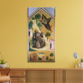 St. Francis Receiving the Stigmata, c.1295-1300 Canvas Afdruk (Insitu (Woonkamer))