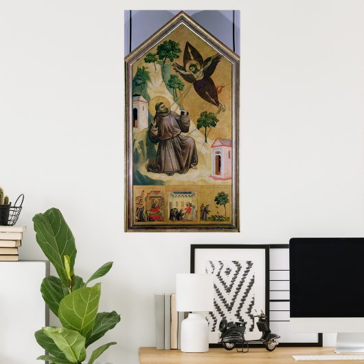St. Francis Receiving the Stigmata, c.1295-1300 Poster (Thuiskantoor)