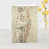 St. Francis Rejecting de Wereld en het Omhelzen Kaart (Gele Bloem)