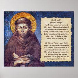 St Francis' Serenity Prayer Poster