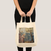 St. Francis Sermon bij de vogels Tote Bag (Voorkant (product))