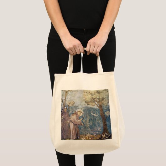 St. Francis Sermon bij de vogels Tote Bag (Voorkant (product))