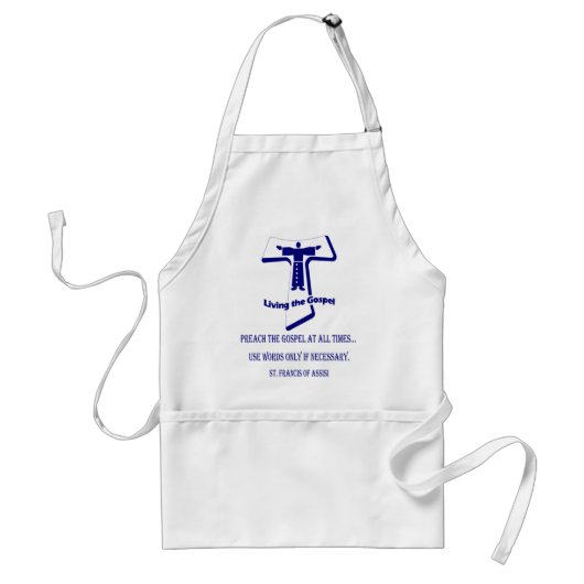 St Francis Standaard Schort (Voorkant)