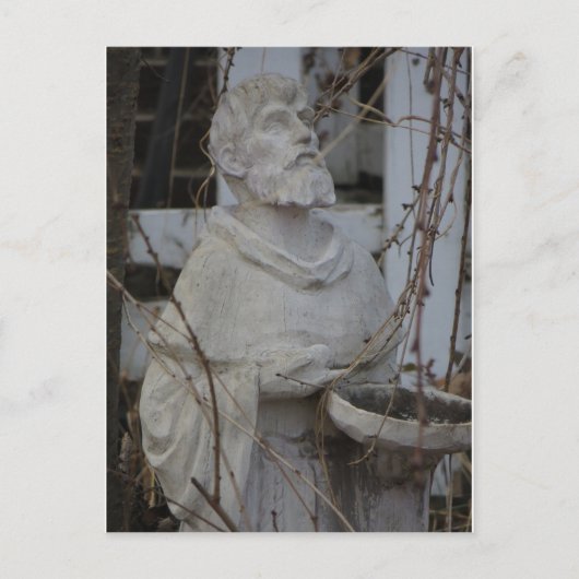 St. Francis Statue Briefkaart (Voorkant)