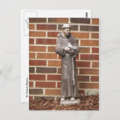 St. Francis Statue Briefkaart (Voorkant / Achterkant)