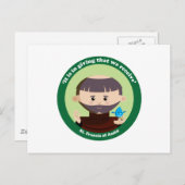 St. Francis van Assisi Briefkaart (Voorkant / Achterkant)