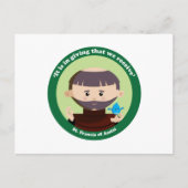 St. Francis van Assisi Briefkaart (Voorkant)