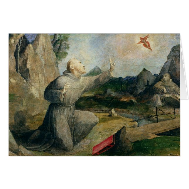 St. Francis van Assisi die de Stigmata ontvangt (Voorkant Horizontaal)
