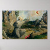 St. Francis van Assisi die de Stigmata ontvangt Poster (Voorkant)