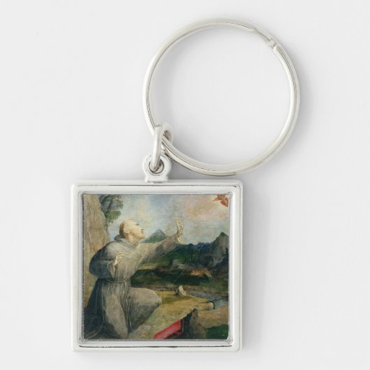 St. Francis van Assisi die de Stigmata ontvangt Sleutelhanger (Voorkant)