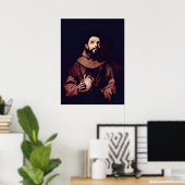 St. Francis van Assisi door Jusepe de Ribera Poster (Thuiskantoor)