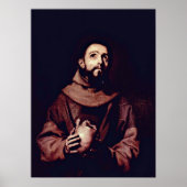 St. Francis van Assisi door Jusepe de Ribera Poster (Voorkant)