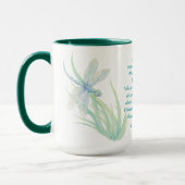 St. Francis van Assisi Dragonfly in Blue Aqua Mok (Links)
