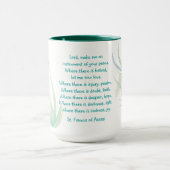 St. Francis van Assisi Dragonfly in Blue Aqua Mok (Midden)