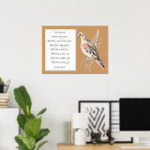 St. Francis van Assisi, gebed met Waterverf Dove Poster (Thuiskantoor)