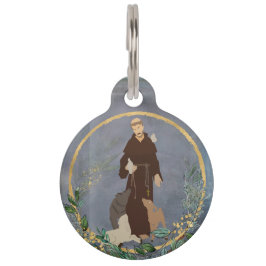St. Francis van Assisi Gold Botanical Pet Protecte Huisdierpenning